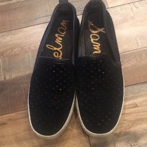 Suede Sam Edelman tennis shoes